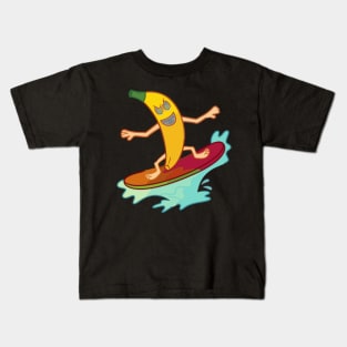 Banana Surfing Kids T-Shirt